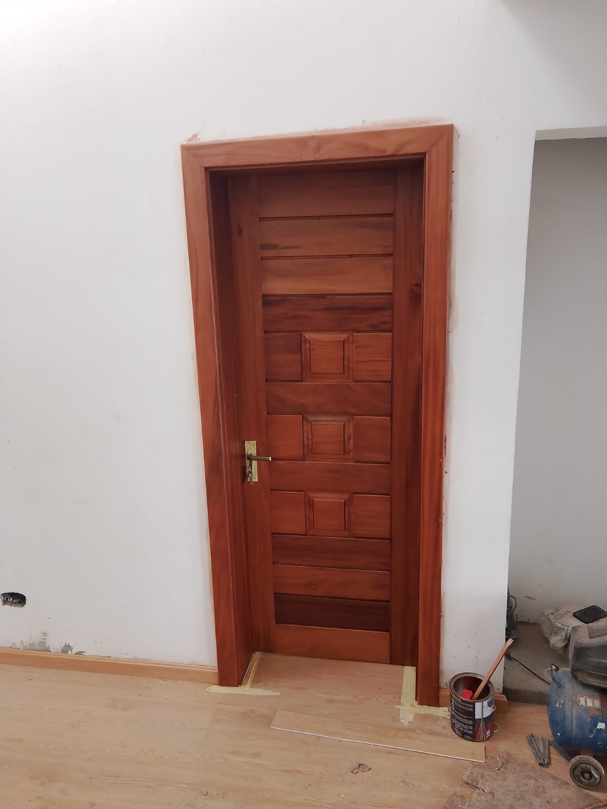 Panel door solid mahogany